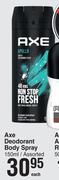 Axe Deodorant Body Spray Assorted-150ml Each