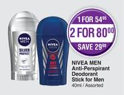 Nivea Men Anti Perspirant Deodorant Stick For Men Assorted-For 1 x 40ml 