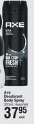 Axe Deodorant Body Spray Assorted-200ml Each