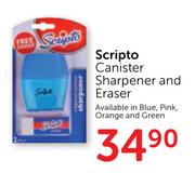 Scripto Canister Sharpener And Eraser