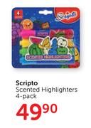 Scripto Scented Highlighters 4 Pack