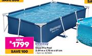 Bestway Steel Pro Pool 2.59m x 1.70m x 61cm 821884
