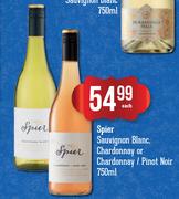 Spier Sauvignon Blanc, Chardonnay Or Chardonnay/Pinot Noir-750ml Each
