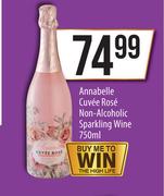 Annabelle Cuvee Rose Non Alcoholic Sparkline Wine-750ml