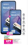2 x Oppo Reno 8 5G Smartphone-On 1.3GB Red Core More Data + Flexi 80
