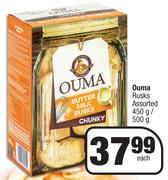 Ouma Rusks Assorted 450 g / 500 g- Each