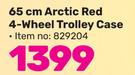 Travelwize 65cm Arctic Red Or Navy 4 Wheel Trolley Case
