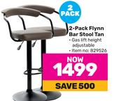 2 Pack Flynn Bar Stool Tan