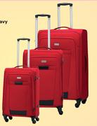 Travelwize 75cm Arctic Red Or Navy 4 Wheel Trolley Case