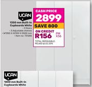 Ucan 1350mm Built In Cupboards White