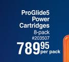 Gillete ProGlides Power Cartridges-8 Per Pack