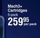 Gillete Mach3+ Cartridges-5 Per Pack