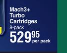 Gillete Mach3+ Turbo Cartridges-8 Per Pack
