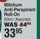 Mitchum Anti-Perspirant Roll-On Assorted-50ml
