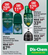 Mitchum Anti-Perspirant Deodorant Gel Stick Assorted-63g
