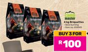 Camp Master 4Kg Briquettes-For 3