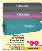 Trojan 10mm NBR Exercise Mat-Each