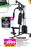 Trojan Power Gym 1.0 Plus Free USN Super Grow Beast 4Kg Assorted