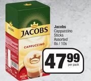 Jacobs Cappuccino Sticks Assorted-8s/10s Per Pack