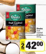 Rhodes Fruit Cocktail In Syrup-For 2 x 410g