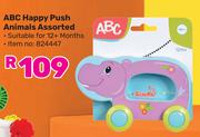 ABC Happy Push Animals Assorted