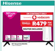 Hisense 40" (101cm) Smart TV-Home Internet 10 Mbps