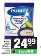 Purity Cream Of Maize Porridge Assorted-400g