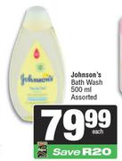 Johnson's Bath Wash Assorted-500ml