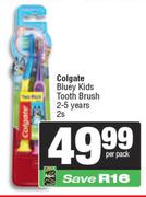 Colgate Bluey Kids Toothbrush 2-5 Years-2s Per Pack