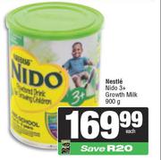 Nestle Nido 3+ Growth Milk-900g