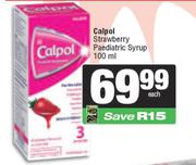 Calpol Strawberry Paediatric Syrup-100ml