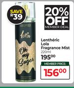Lentheric Lola Fragrance Mist-220ml