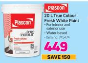 Plascon 20L True Colour Fresh White Paint