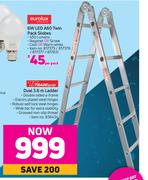 Trade Quip Dual 3.6m Ladder