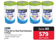 BLU 52 All-in-One Pool Solution 1.2kg-Per 4 Pack
