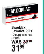 Brooklax Laxative Pills 10 Suppositories