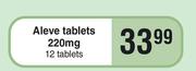 Aleve Tablets 220mg 12 Tablets