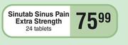 Sinutab Sinus Pain Extra Strength 24 Tablets