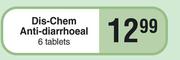 Dis-Chem Anti Diarrhoeal 6 Tablets