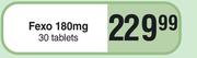 Fexo 180mg 30 Tablets