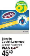 Benylin Cough Lozenges 20 Pack Assorted