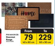 Primaries Doormat Range (40 x 60cm)