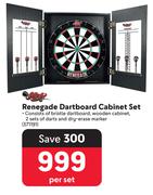 Renegade Dartboard Cabinet Set-Per Set