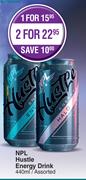 NPL Hustle Energy Drink Assorted-For 2 x 440ml 