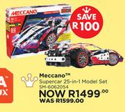 Meccano Supercar 25 In 1 Model Set SM-6062054