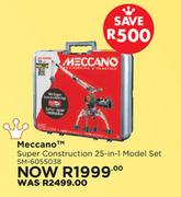 Meccano Super Construction 25 In 1 Model Set SM-6055038
