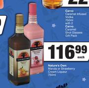Nature's Own Marula Or Strawberry Cream Liqueur-750ml Each