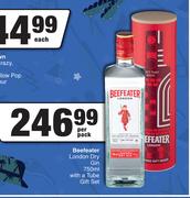 Beefeater London Dry Gin 750ml With A Tube Gift Set-Per Pack