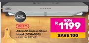 Defy 60cm Stainless Steel Hood DCH60SS