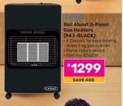 Cadac Roll About 3 Panel Gas Heaters 943-BLACK